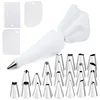 White 24pcs+3 scrapers Cake Decorating Kit 4