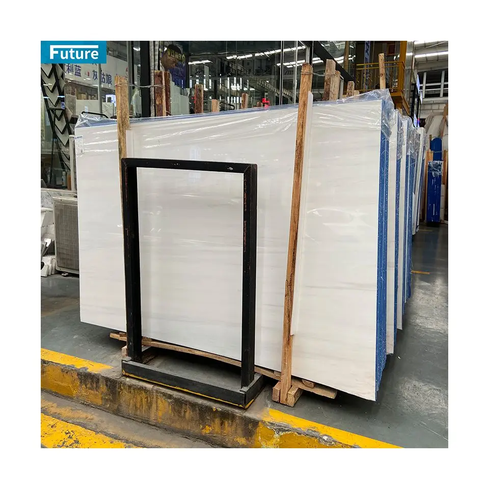 Natural Stone Star White Marble Cut to Size Water-jet Marble Slabs for Villa Bathroom Livingroom Wall Panel Marble Mosaic Tile