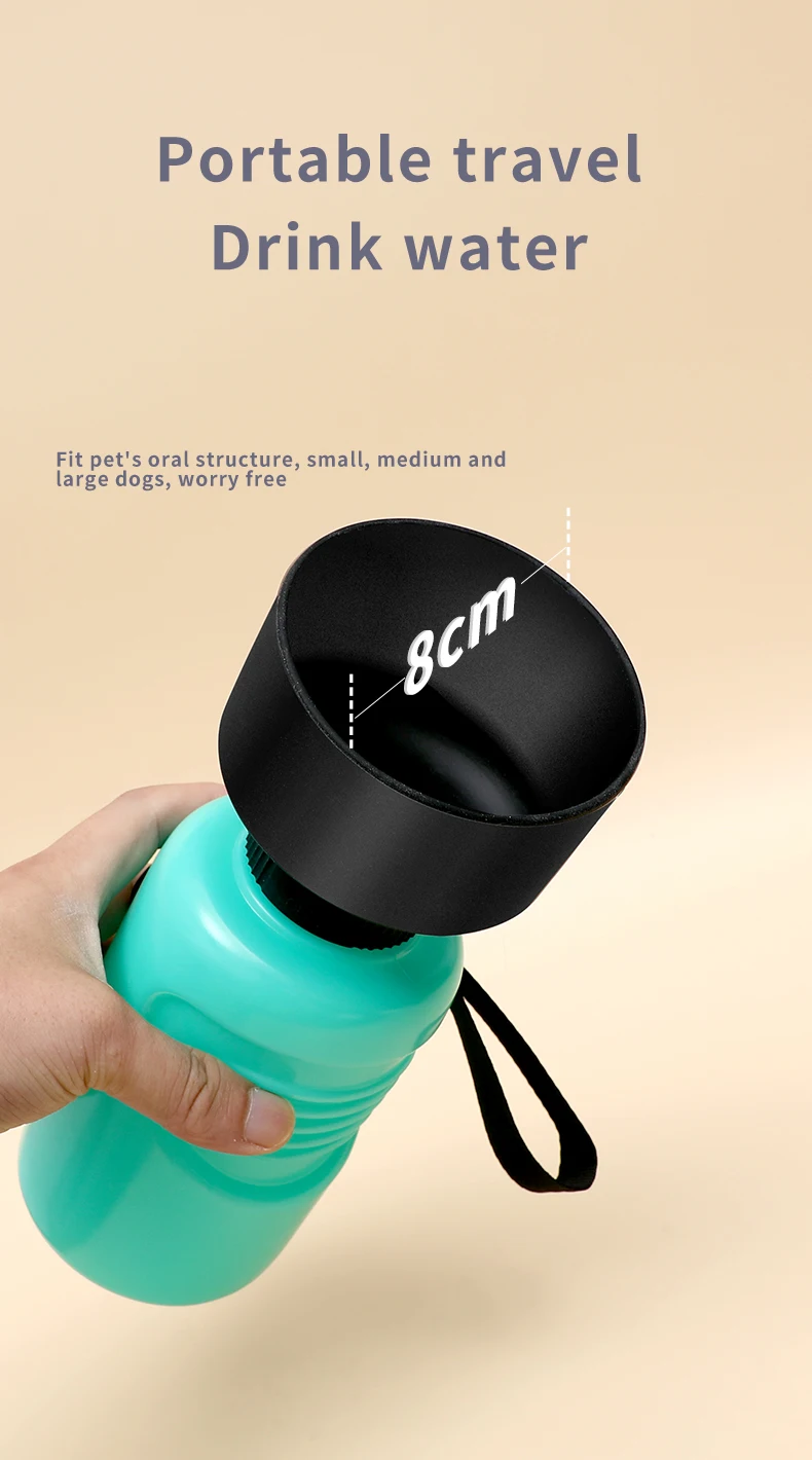 RTS BPA Free Animal Feeding Drinking Cup Bowl Pet Water Dispenser Dog Water Bottle supplier
