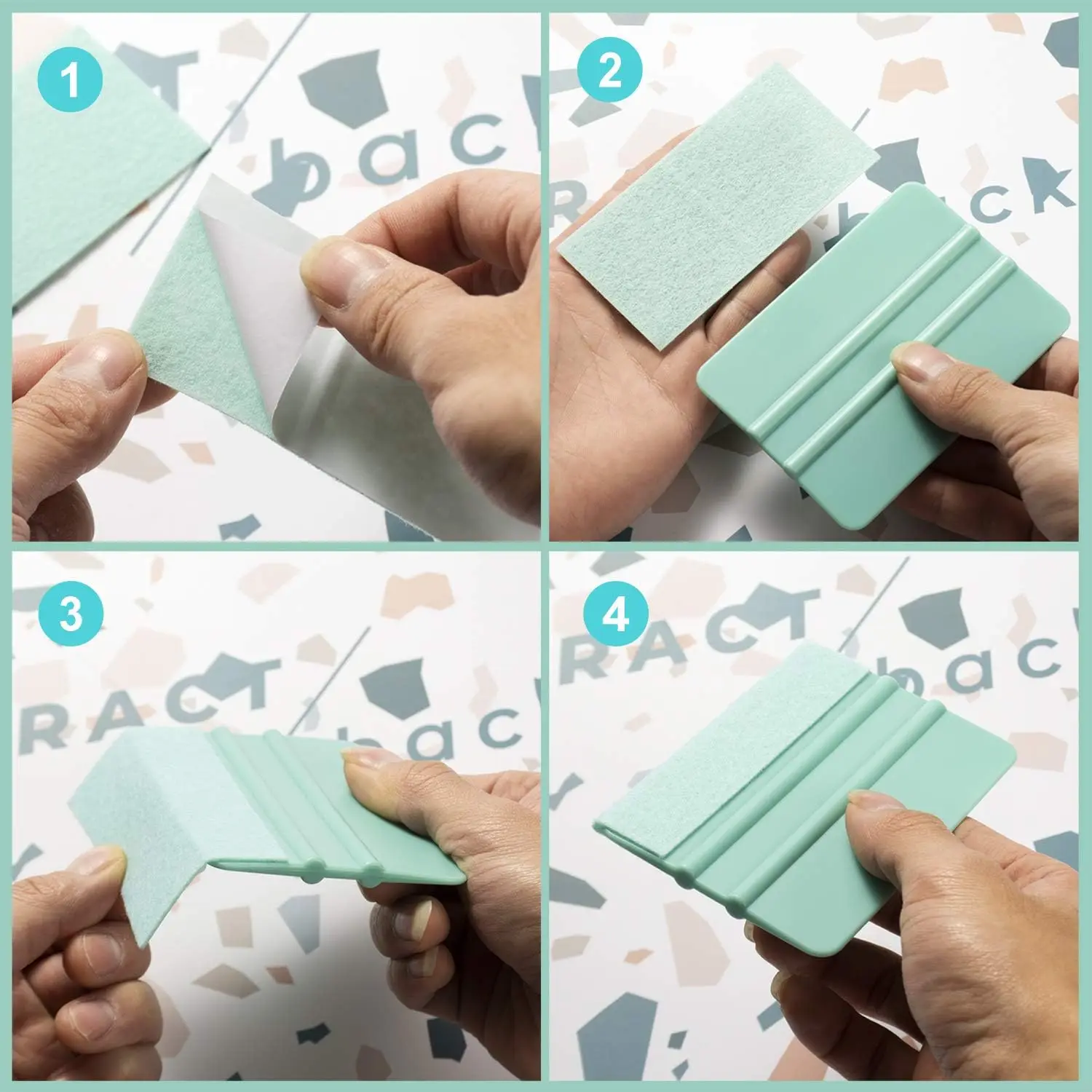 Заводская цена индивидуальные самоклеящиеся войлочные прокладки скребок для окон автомобиля автомобильный оттенков инструмент