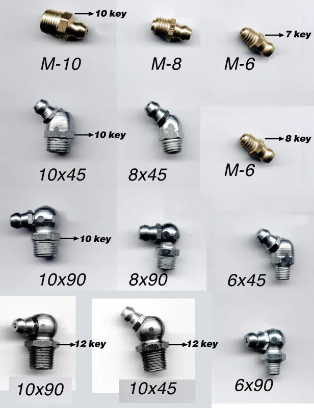 Kit D'Assortiment De Graisseur, M6 M8 M10 Assortiment De Graisseurs, 60 Pièces Graisseur, Filetés De Graissage, Graisseur A Visser Avec 10 Pièces Bouchon De Graisseur, Pour Équipement Mécanique