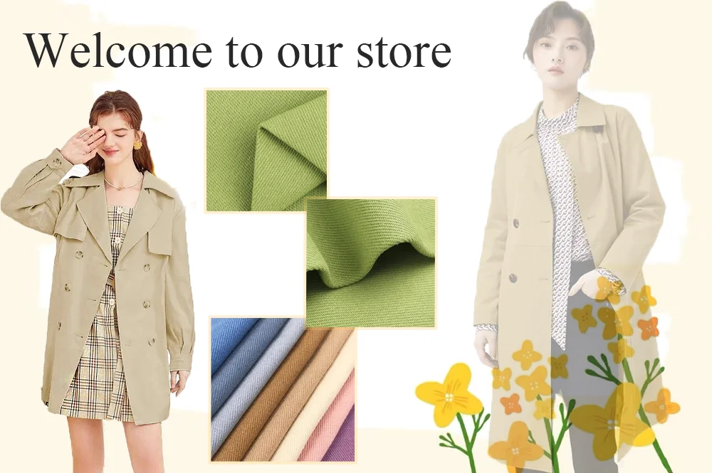 100% Cotton Plain Fabric with Vintage Design Style Texture