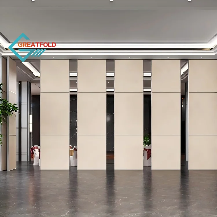 Modern Top-Hung Sliding Track Operable Wall Soundproof Movable Panel for Conference Centers Hotels Banquet Halls Conventions