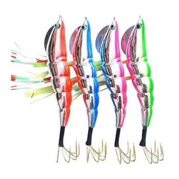Cheery Factory Direct Luminous Egi Wooden Shrimp Squid Jig Metal Octopus Fishing Lure for Ocean Boat Fishing – Metal Jig – view 2