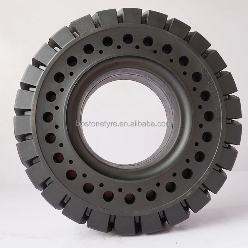 BOSTONE Brand 6.5 -10 New Rubber Solid Fork Truck  Tyres