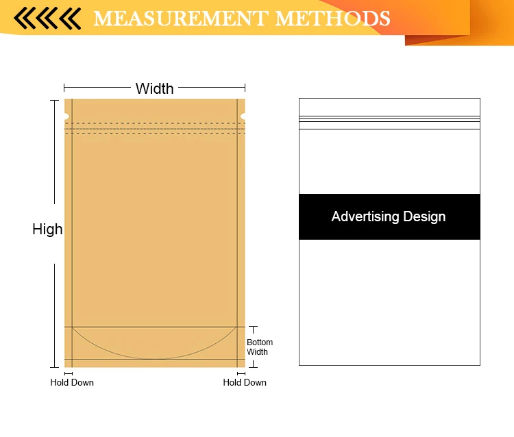 Custom printed And Size plastic zipper Food Grade smell proof flat ziplock mylar packaging bags details