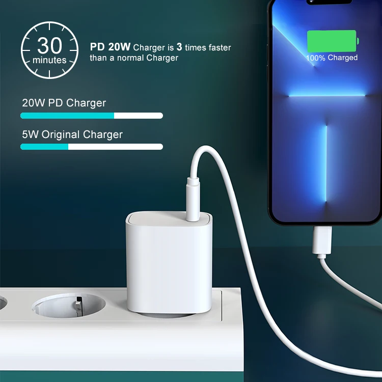 Cell Phone Android Charger Type-c Adaptive Original Excellent Pd Qc Super Fast Smartphone Charger for Samsung S10 Vivo Oppo Vooc