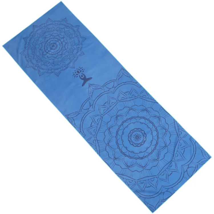 Custom  Printed Non Slip Microfiber  Fleece Hot Yoga Towel With/Without Silicone Dots