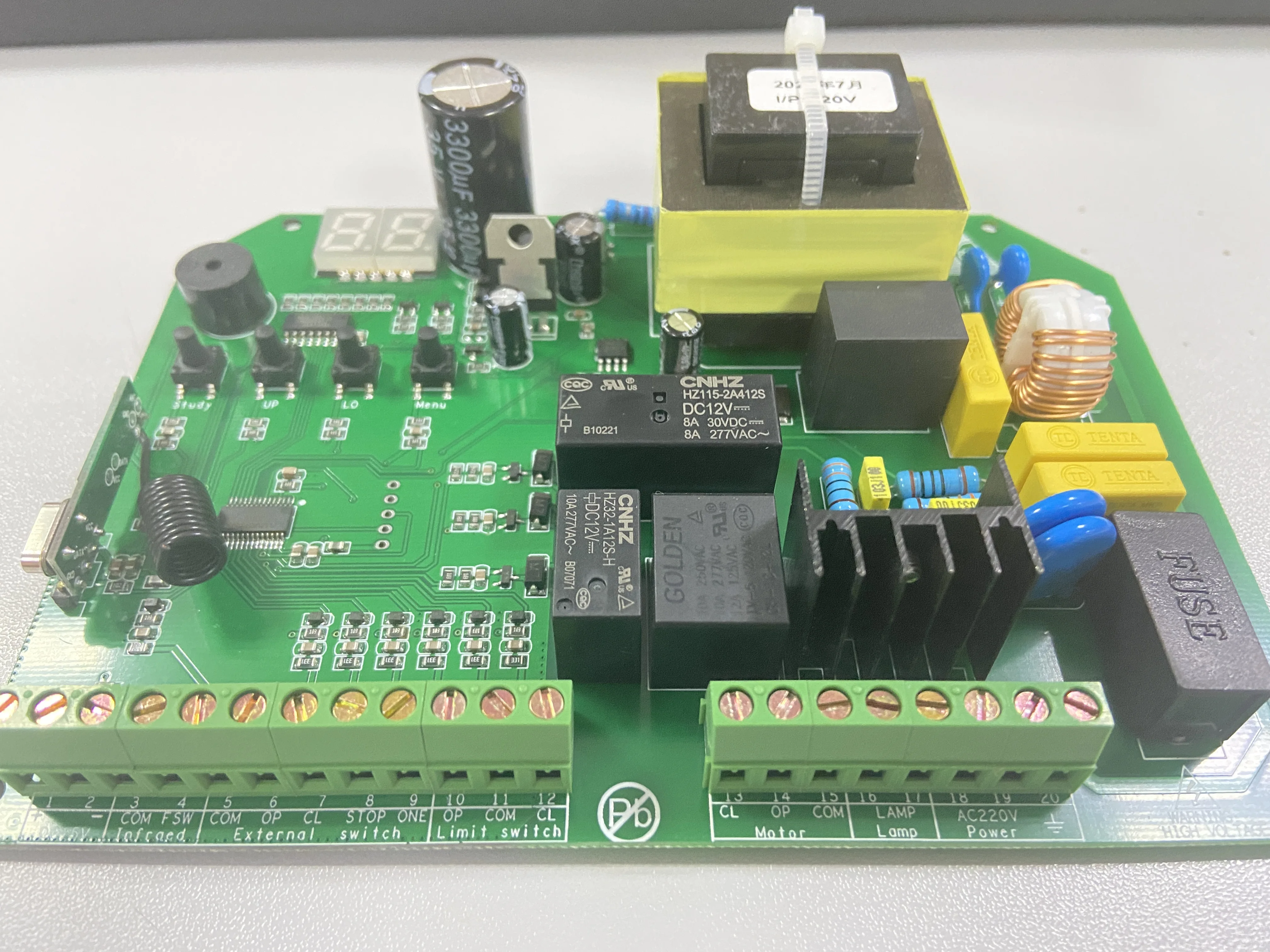 YET868-V2.0 220 110 переменного тока 433 м плата управления раздвижными воротами панель дверным контроллером для двигателя раздвижных