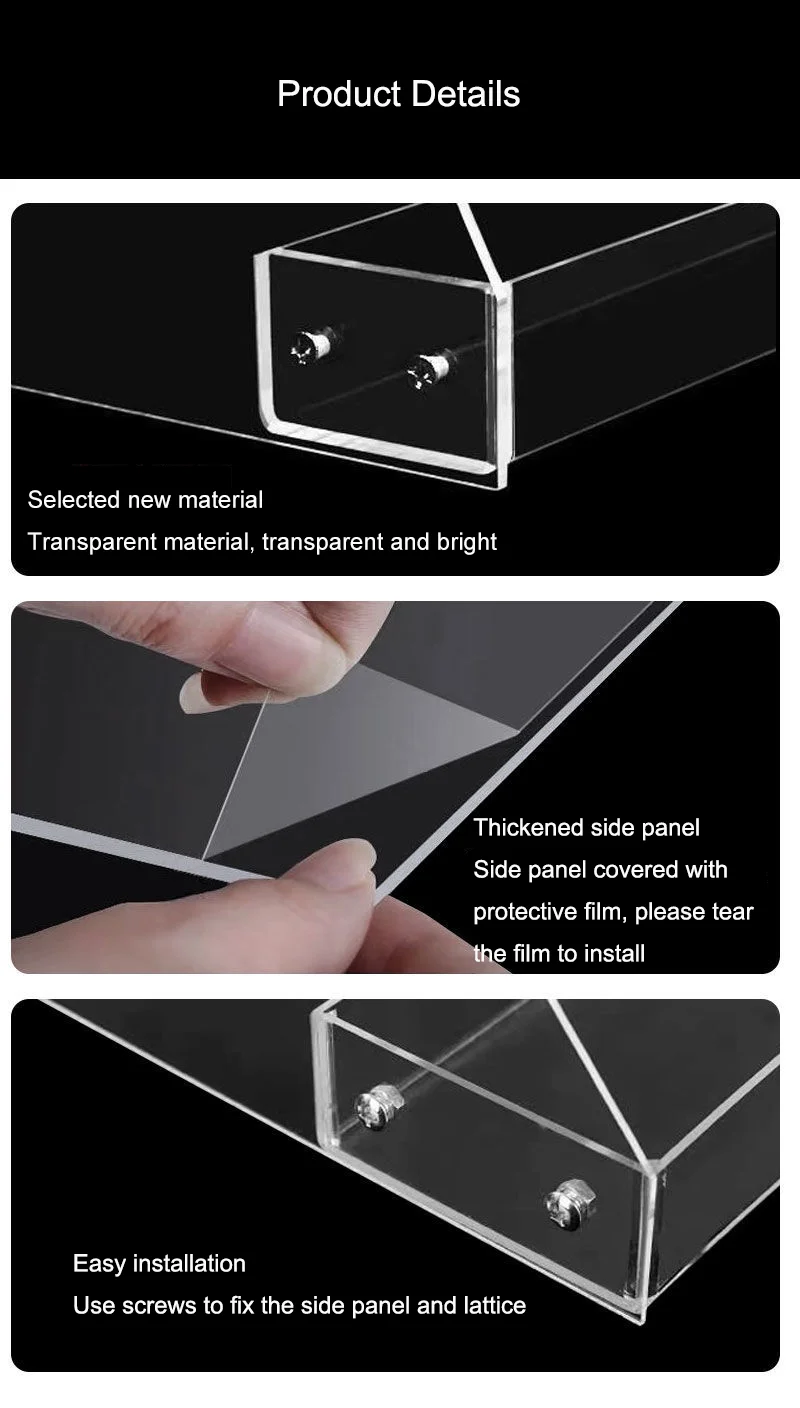 Custom 3/4/5 Tiers Deluxe Clear Acrylic Step Stair Acrylic Display