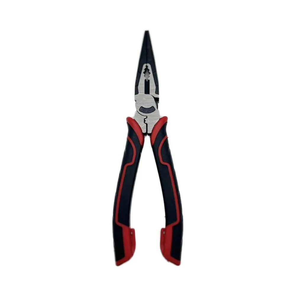 Industrial Grade   Set Multifunctional Carbon Steel Long Nose Clip Soft Grip Diagonal Edges Cutting OEM