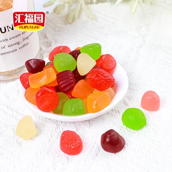 Bulk bag customized packing sour and sweet shaped chewy gummy candy