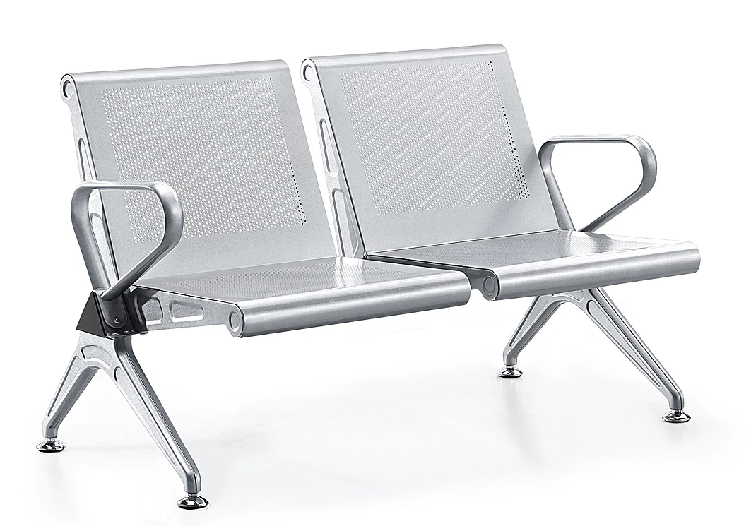 Hospital Waiting Room Three-Seater Stainless Steel Chair with Modern Design Durable Eco-Friendly Construction for Commercial Use 3