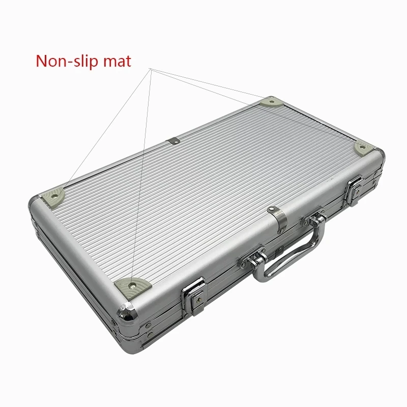 
 300 чип казино Техасский Холдем стильный покер чип Блокировка Алюминиевый чехол для переноски  