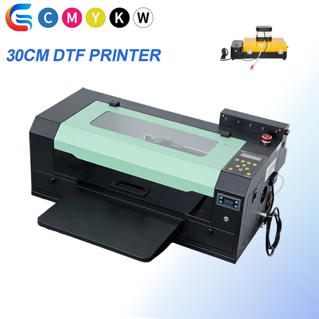 A3 300mm Single Head DTF Printer with F1080 Print Head  with DTF Oven Optional Smoke Filter Small and Convenient to Use