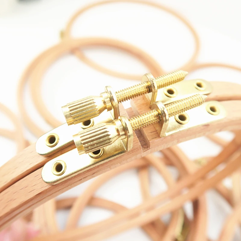Embroidery Frame Needlework Tools Wooden Round Circle Hoop Ring for Embroidery Cross Stitch Stand