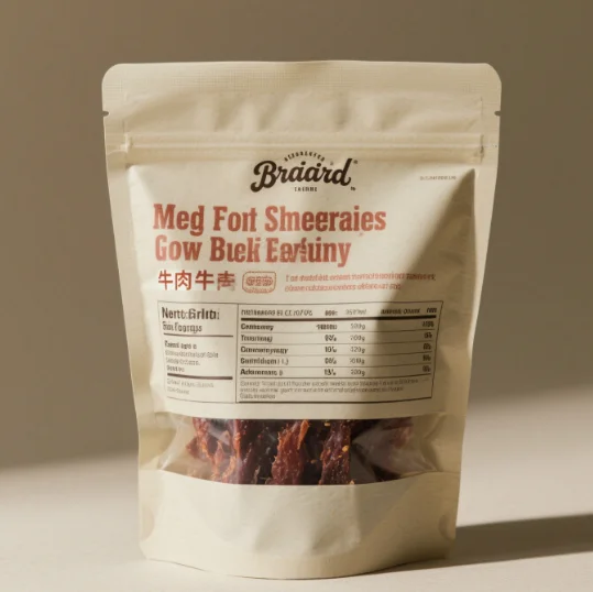 Custom Printed Plastic Resealable Candy and Nut Food Storage Packaging Zipper Lock Transparent Window Standing Bag