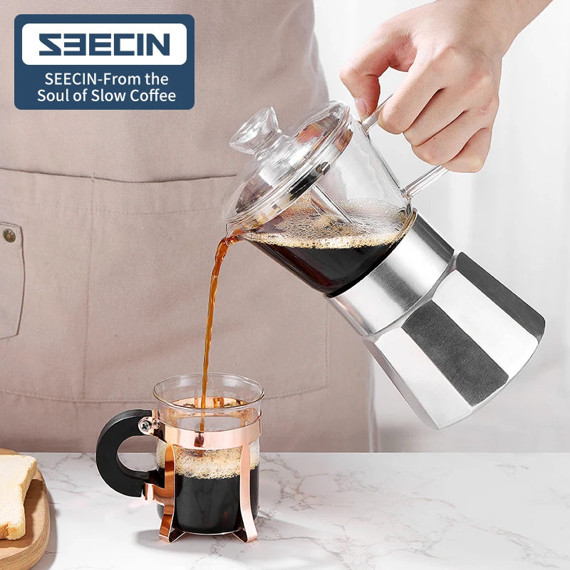 Source High Quality Custom Logo Coffee Makers Pots Bialetti Moka Pot  Induction Espresso Filter Italian Moka Household Coffee Maker on  m.