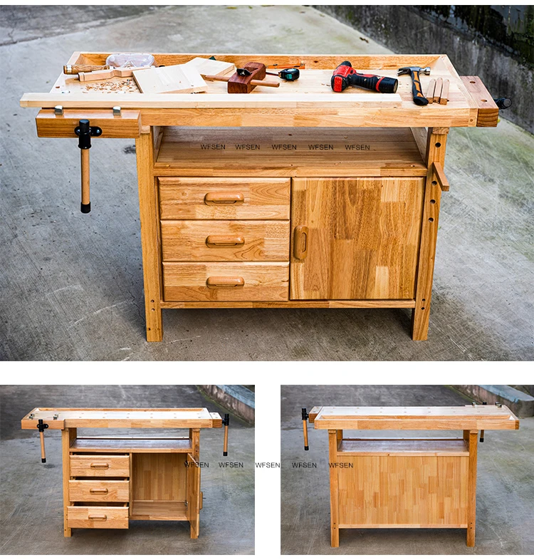 WFSEN watchmakers workbench table laboratory lab heavy duty school electronic wooden workbench for repairing mobile phone