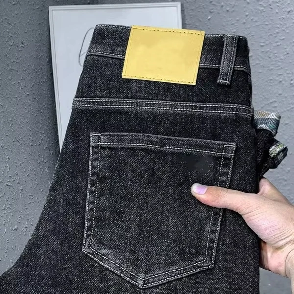 Men Grey Straight Fit Stretchable Jeans Crazy Recent Fashion