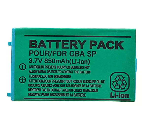 Rechargeable Lithium Ion Batteries Packs For Gba Sp Game Console