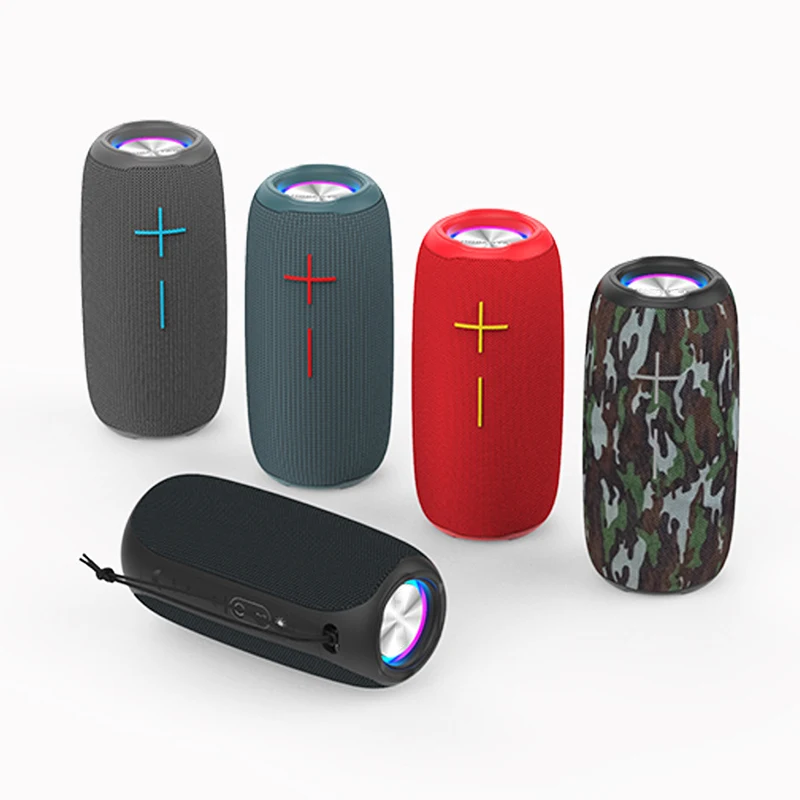 Party portable bluetooth speaker high power outdoor waterproof subwoof surround sound system with handle - ANKUX.COM