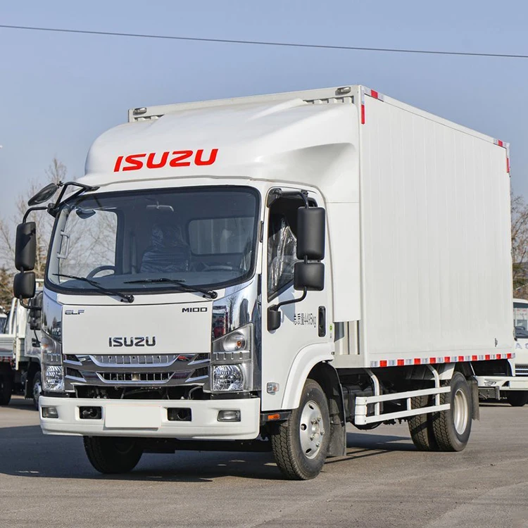 ISUZU ELF M600 5-7 Tons Diesel Mini Truck 4X2 Light Cargo Lorry Manual Transmission Rear Camera Euro 2 Left New Used