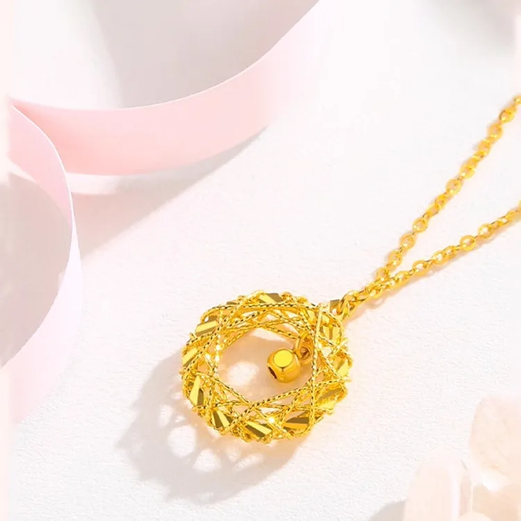 AA017686 High Quality Jewelry Clavicle Chain Accessories Gold Stainless Steel Pendants Necklace