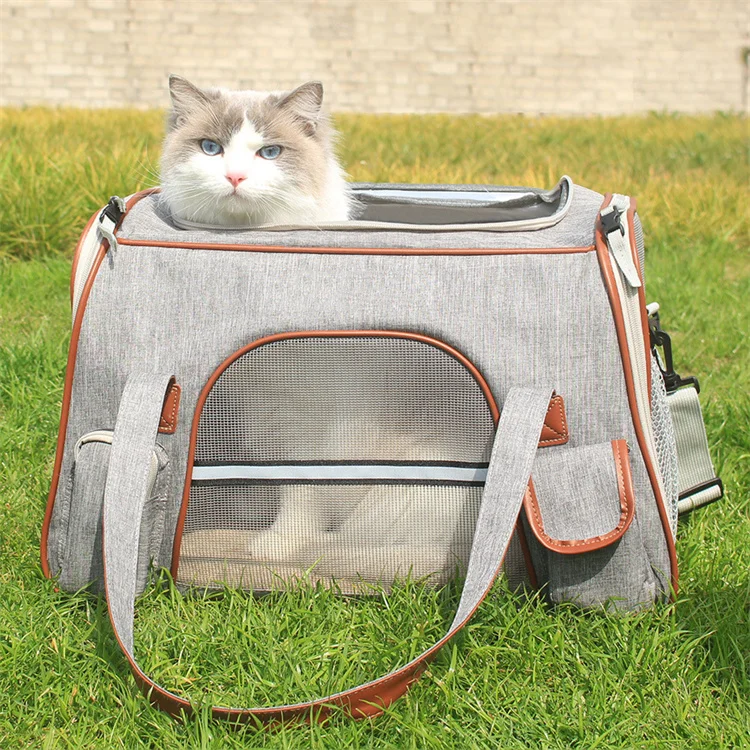 Premium Soft Sided Cozy Airline Approved Pet Carrier Dog Cat Portable Travel Bag