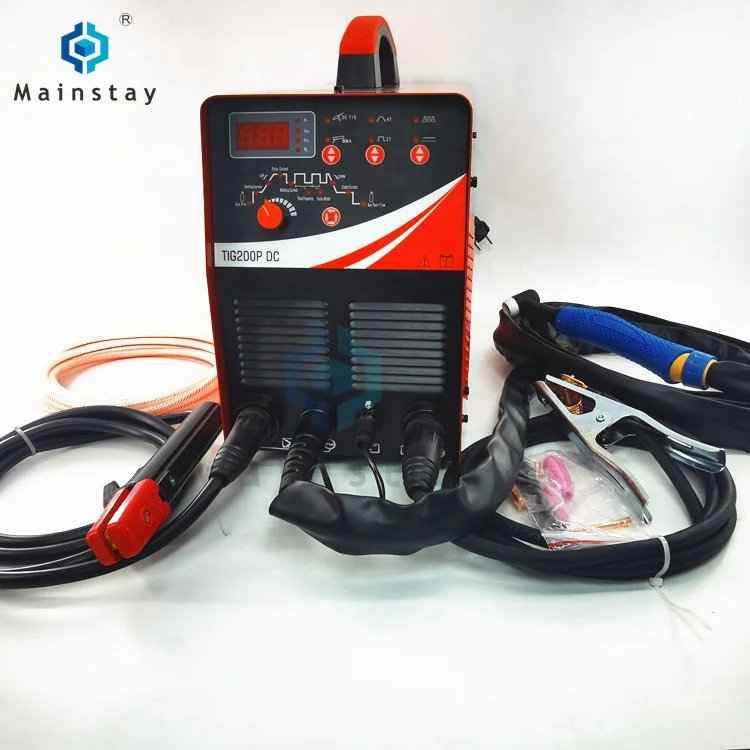 Mainstay TIG Welding Machine Digital Pulse Tig Welders 200 Amp Argon Welding Machine for SS Pipe Steel