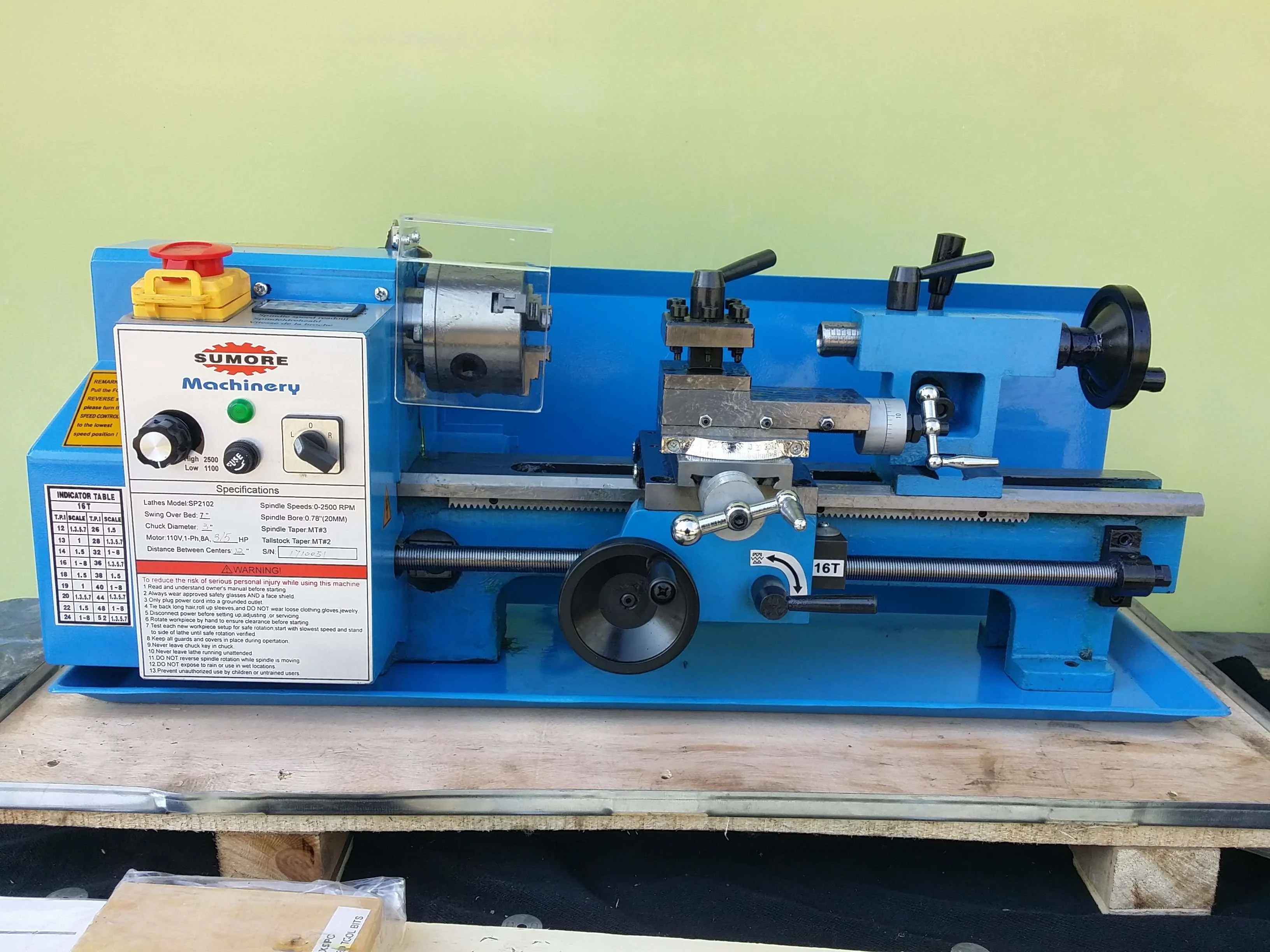 Small Mini Type Desktop Lathe Machine Mini Metal Bench Lathe for Sale SP2102