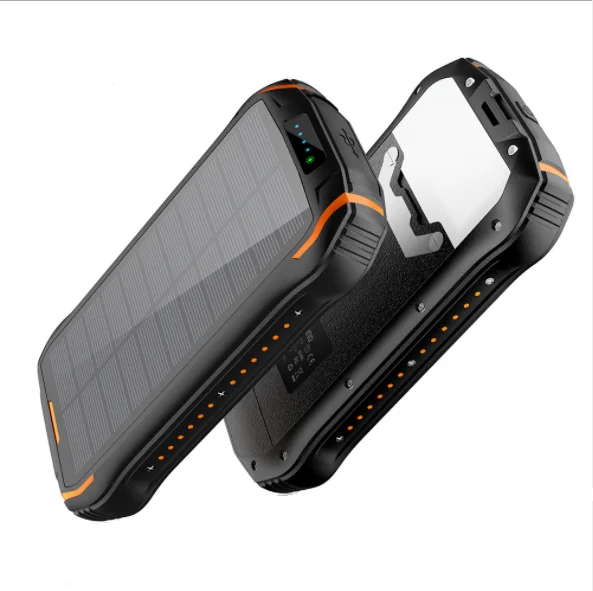 Solar Powerbank Wireless Mobile Power Banks 26800mah 30000mah Powerbank Solar Phone Charger Wireless Solar Cell Powerbank