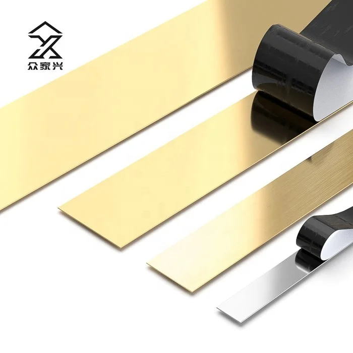 Stainless Steel Tile Trim Metal Edg Trim Metal Gold Self Adhesive Strip