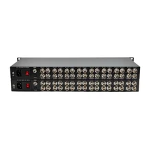 16CH 12G SDI Video Fiber Optic Converter with Loopout LC Connector 1U Rack Chassis