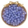 Perles de verre dépoli - Violet