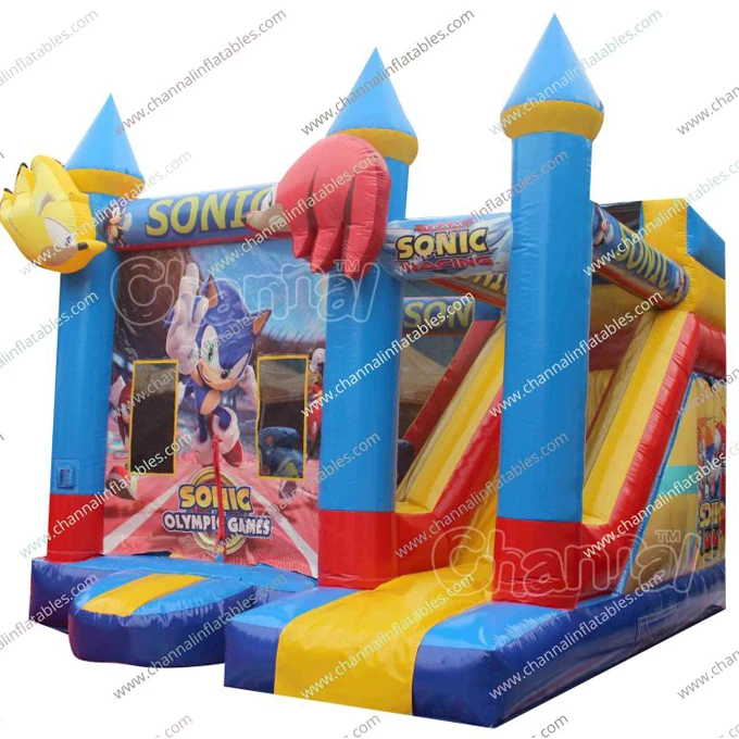 2 IN 1 SONIC THE HEDGEHOG BOUNCE HOUSE Party Inflatable - Bounce