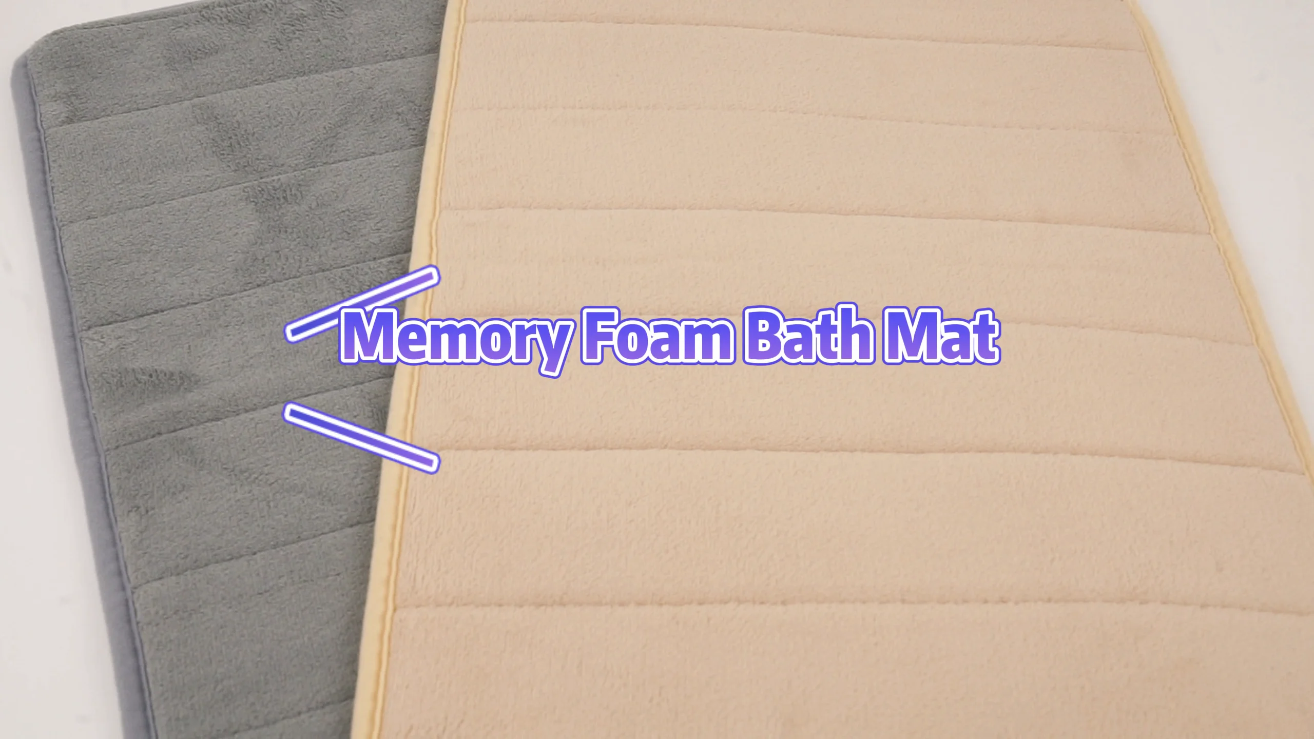 Hot Selling Soft Memory Foam Quick Dry Super Water Absorb Non Slip Bath Rug With Memory Effect
