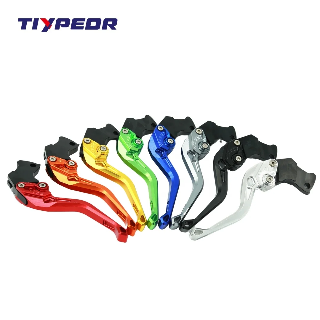 TIYPEOR Motorcycle CNC Aluminum Universal Multi-gear Adjustable Brake Clutch Lever Modification Motorcycle Handle Accessories