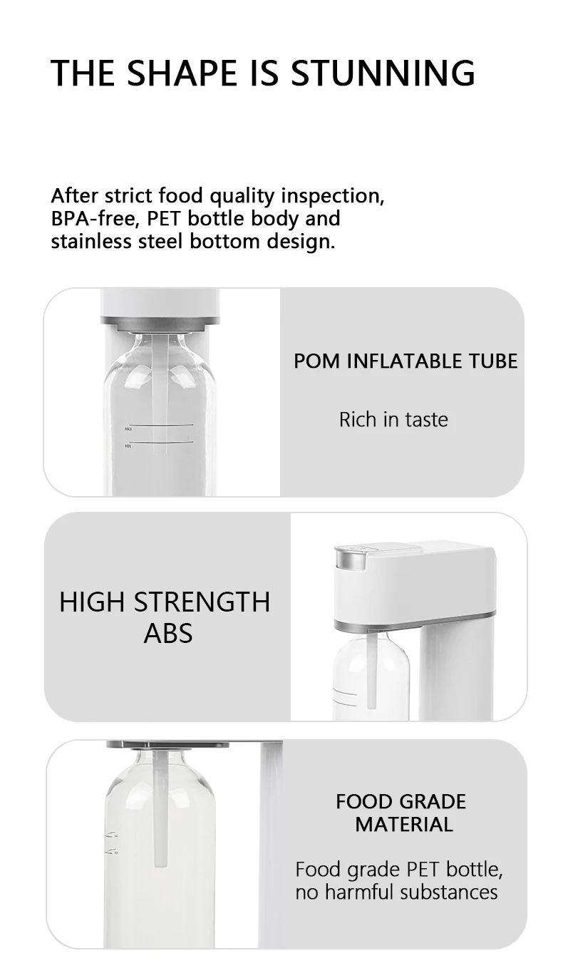 Factory Latest Design Carbonated Sparkling Beverage Maker Sparkling