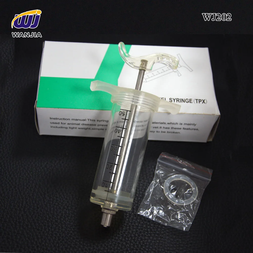 50ml  Veterinary Plastic Syringe