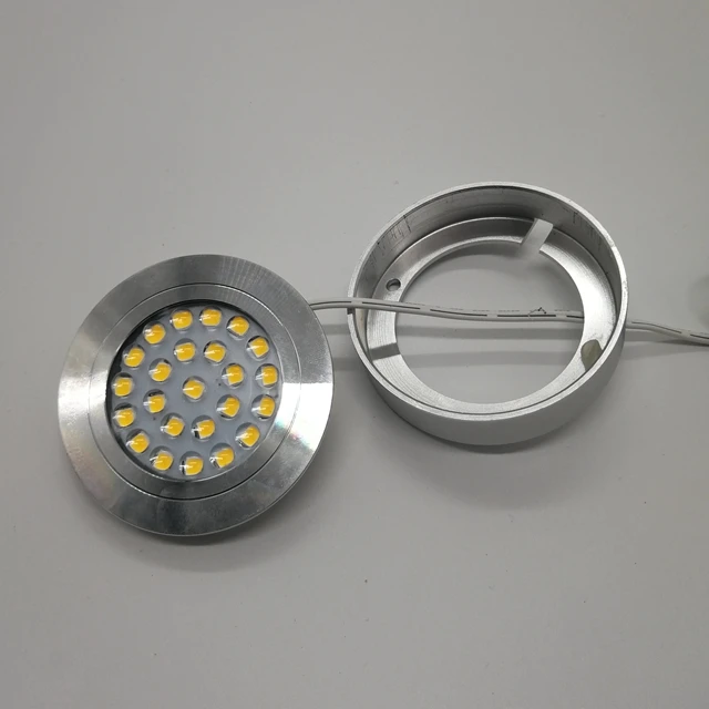 12V LED Mini Cabinet Puck Light Recessed Closet Wardrobe Puck Light
