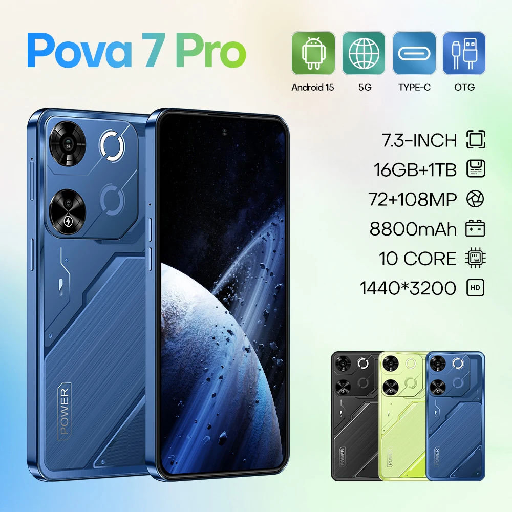 Tecno Spark 20 Pro - 7.3inch 5G Dual SIM Mobile Phone
