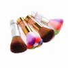 Monochrome white powder layer brush with diamonds