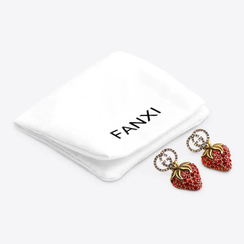 Высококачественные Новые двухстрочные тканевые мешочки для украшений