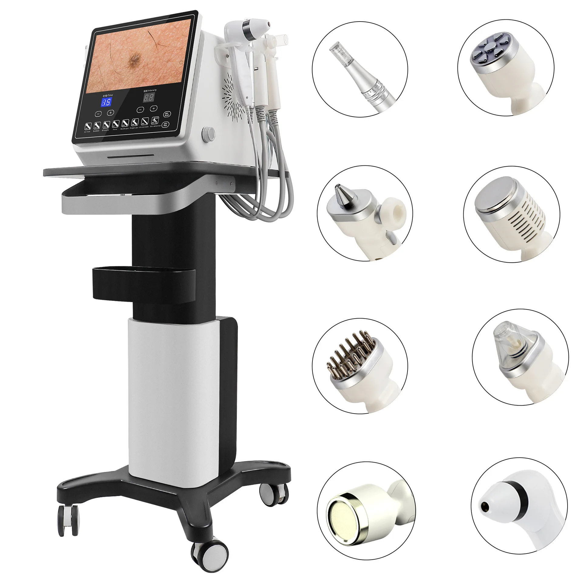 8 in 1 Multifunctional Hair and Skin Analyzer Facial Lift Skin