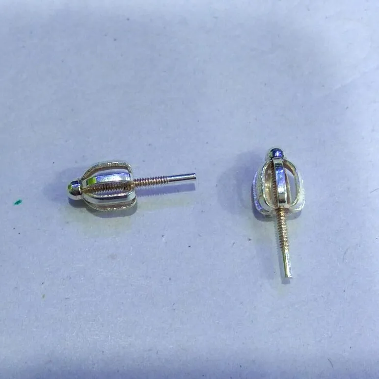 hot sale screw earring backs 925