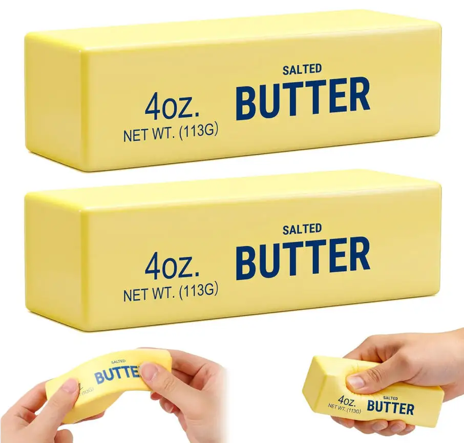 12/23cm EVA Material Slow Rising Squishy Realistic Butter Stick Soft Squeeze Unisex 14 Years & up Butter-Shaped CN;GUA
