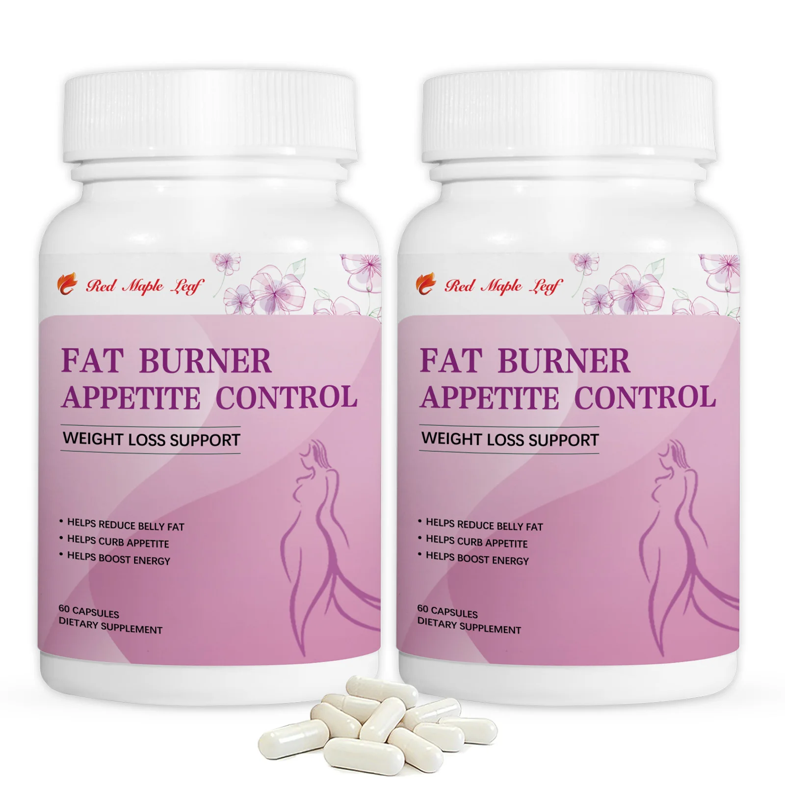 Natural Weight Management Supplement, Fat Burner & Appetite Suppressant,  Metabolism Booster with L-Carnitine, 60 Capsules