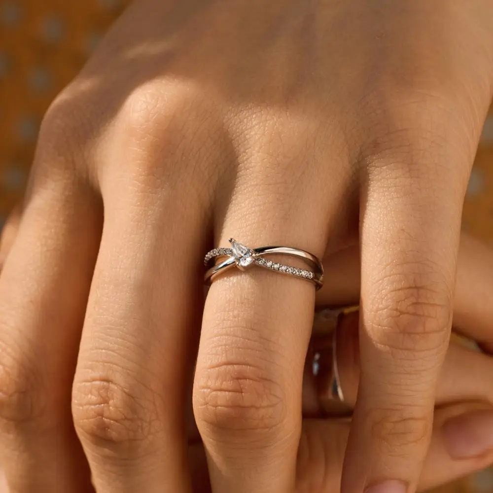 KAKODIY Zirconia 5A Jewelry Ring Women Wedding Engagement 925 Sterling Silver Ring detail 7