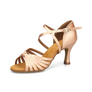 Adult Ladies Ballroom Dancing Shoes Indoor Professional Latin Dancing Shoes High Heels Soft Soles